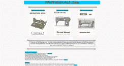 Desktop Screenshot of pfaffmanuals.com